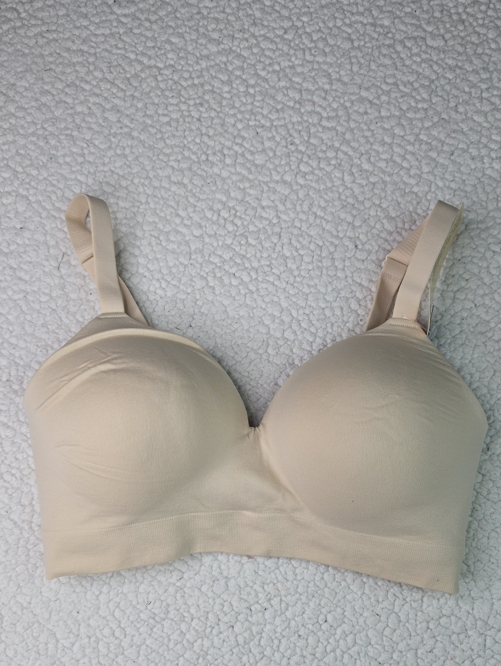 NWT Truekind Supportive Comfort Wireless Shaping Bra Size Small Chai